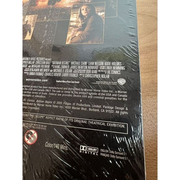 Batman Begins Widescreen (DVD) 2005 (Complete w/Case) Extra Tall New Sealed - Picture 5 of 6